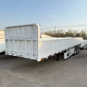 Versatile Side Wall Semi Trailer for 20ft 30ft 40ft Container and General Cargo Transport Truck Trailer