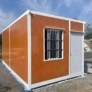 WPC Exterior Galvanized Steel Sandwich Panel Waterproof Insulated Quick Setup Container House for Guard Post Station