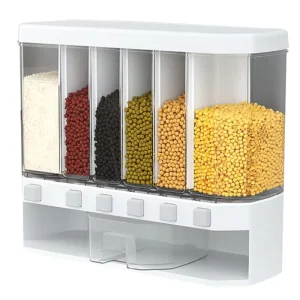 Wall Mounted Multifunctional Rice Box Storage Kitchen Grain Barrel Sealed Bulk Rice Box Dispenser Storage Container