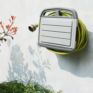 Wall Mounted Plastic Two Shelves Garden Yard Hose Storage Box