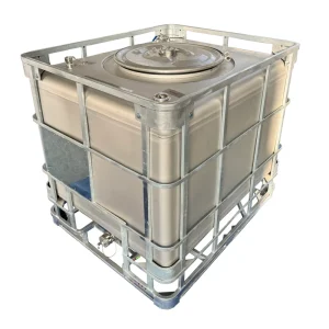 Wanlong 1000L Low Cost Stainless Steel 304 IBC Tote Tank LiquiTote (UN31A/Y Approved 1 Year Warranty Replacement for HDPE