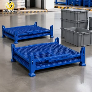 Warehouse Storage Wire Mesh Container Stackable Metal Cage Custom OEM ODM Supplier