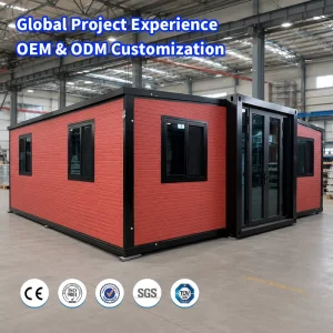 Waterproof 20 40 Ft Luxury Modular Home Expandable Prefabricated Container House Mobile Tiny House with Kitchen Bathroom
