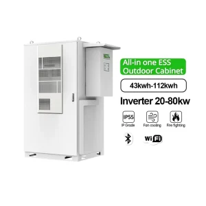 Waterproof All in One Battery Commercial Energy Storage System Container 113Kwh 241Kwh 3 Phase ESS Cabinet With Firefighting