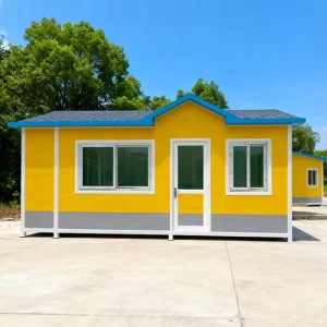 Waterproof Movable 20ft Container Home Tiny Mobile Light Steel House with Sandwich Panel Solar Powered