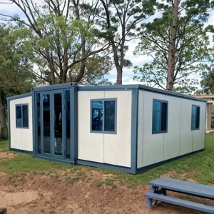 Waterproof Prefab 40Ft 20Ft Expandable Container Home Two Bedroom Prefabricated Building Foldable House Casa Contenedor