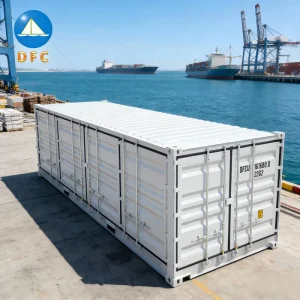Weather Resistant Outdoor Dry Storage Unit 20ft Full Side Open Shipping Container ISO9001 Certified 32CUM