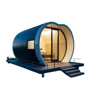 Wheel Mounted Trailer Type Movable Apple Cabin Towing Travel Outdoor Road Trip Camping Mobile Tiny Home Apple Cabin