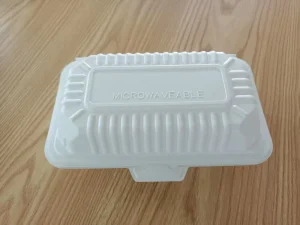 White Box Take Out Mfpp Food Container 9X5 Inch Mfpp Disposable Food Storage Container Plastic Food Package