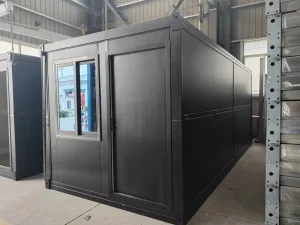 Wind Resistant Flat Pack Folding Container House Fast Install Low Shipping for Shop Cafe Villa Supermarket Mall School