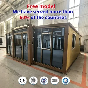 Windproof 20/40 Ft Fully Furnished Expandable Prefabricated Container House Luxury Tiny House Fast Install Modern Modular Home