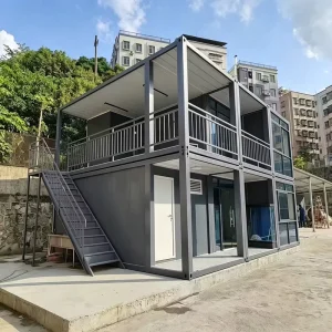 Windproof Modular Expandable Prefab Container Home Low Cost Movable Modern Office Building Cabin
