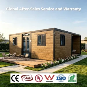 Winter Warm Summer Cool Insulation Grade Wall Panels Prefabricated House with Kitchen for Canada Lakeside Vacation Cottage