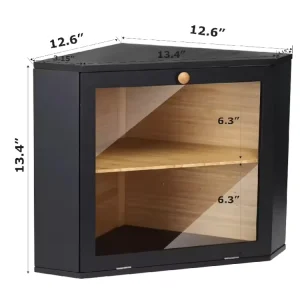 Wooden Triangle Storage Case Acrylic Window Lid Kitchen Corner Bread Storage Cheese Freshness Preservation