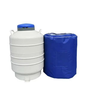 YDS-50-125 50 L Liquid Nitrogen Container Dewar Tank 125mm Mouth Neck with 10 Pcs Mug Canisters and Goblet