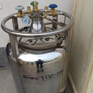 YDZ-100 Self-pressurizing Liquid Nitrogen Dewar Laboratory Cryogenic 50/300L Storage and Supply Tank