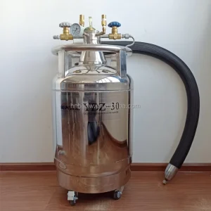 YDZ-30 Vacuum Insulated Self Pressurized Liquid Nitrogen Storage Dewar for Laboratory IVF Industrial Gas Supply