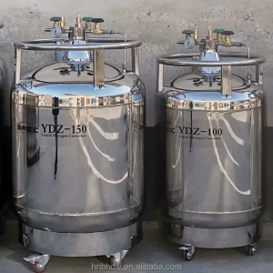YDZ-500 Self Pressurized Dewar 500 Liter Liquid Nitrogen Container Pressure Release Valve Included Vacuum Insulated Storage