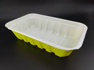 Yellow Black Green 750ml Rectangular Deep Lunch Box Food Container Set Disposable PP Material Leak Proof Microwave