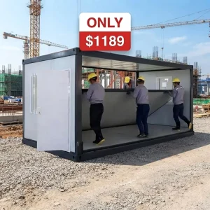 Z Folding Foldable Container House 5800*2200*2200 Collapsible Prefab Steel Frame Portable Office Guard House Camp Australia USA