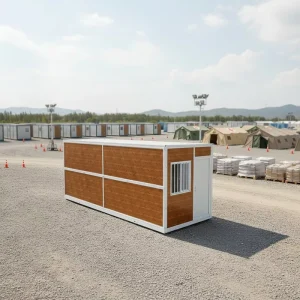 Zhongding Traditional Space Saving 20ft Folding Container Mobile Clinic Emergency Shelter Portable Storage Room Galvanized Steel