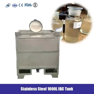 for Certified ISO Standard Stainless Steel IBC Tank 1000L Vertical Storage Container Equipped Chemical Storage